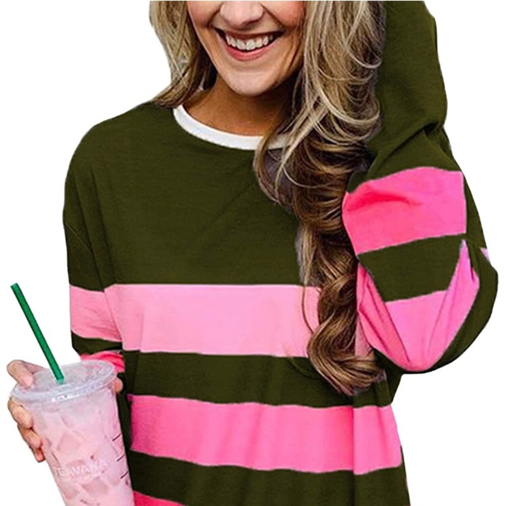 Long Sleeve Color Block Shirt